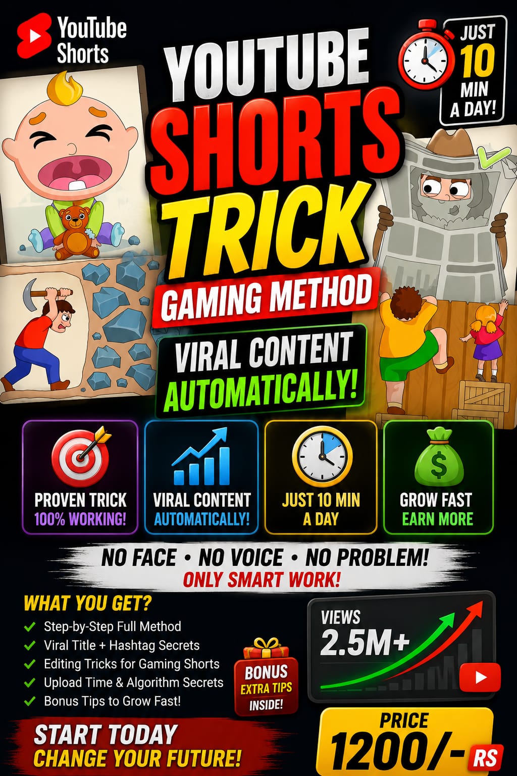 YOUTUBE SHORTS GAMING METHOD
