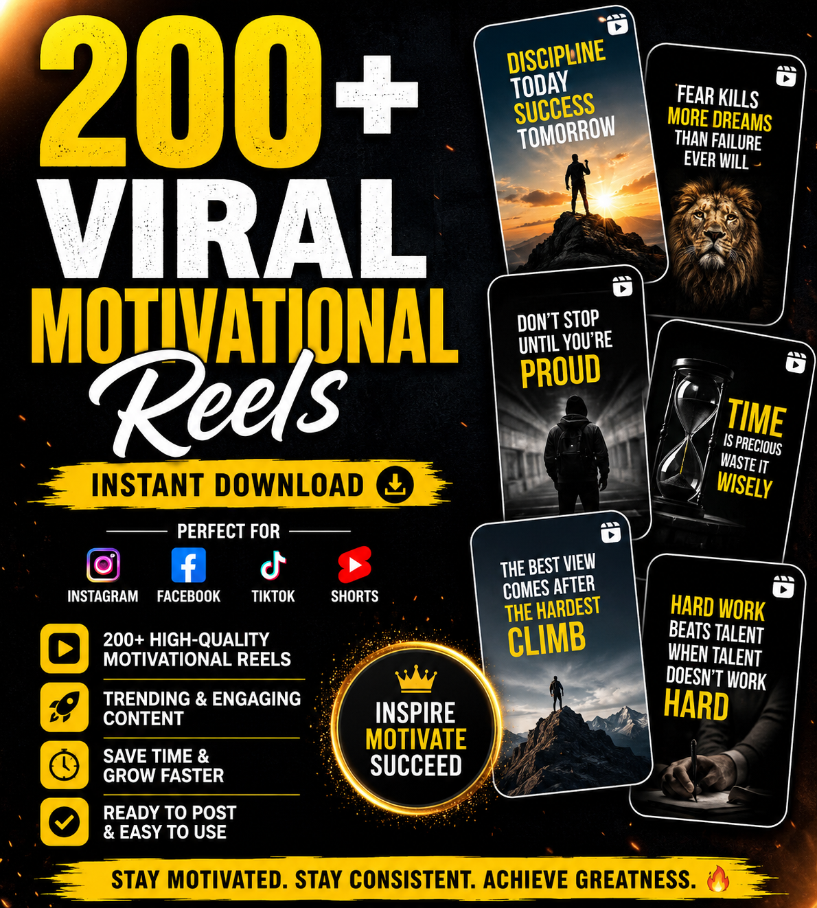 200+ Viral Motivational Reels
