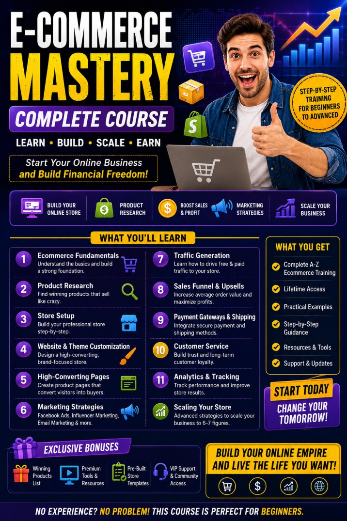 E-COMMERCE MASTERY COURSE