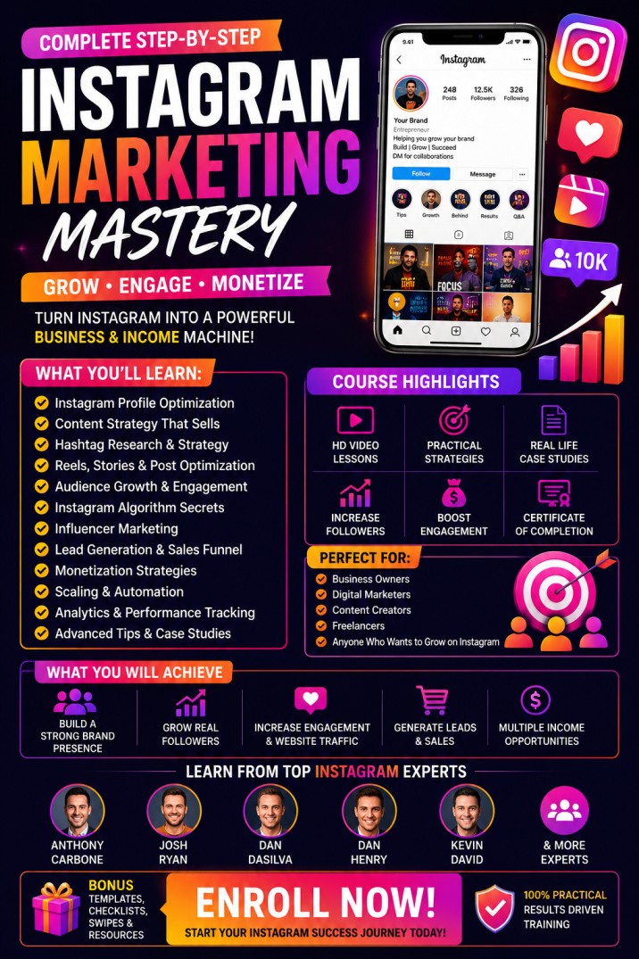 Instagram Marketing Mastery Course